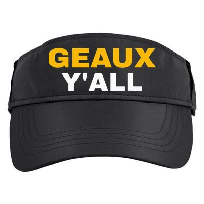 Geaux Y'all Southern Football funny sport Adult Drive Performance Visor