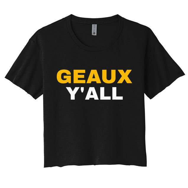 Geaux Y'all Southern Football funny sport Crop Top