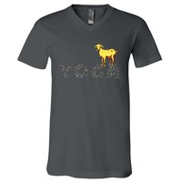 Goat Yoga T For Women Men V-Neck T-Shirt