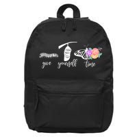 Give Yourself Time Mental Health Awareness Butterfly Life Cycle 16 in Basic Backpack
