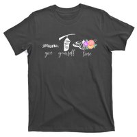 Give Yourself Time Mental Health Awareness Butterfly Life Cycle T-Shirt