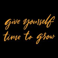 Give Yourself Time To Grow Quote Backpack