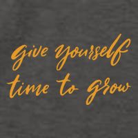 Give Yourself Time To Grow Quote Vector Backpack