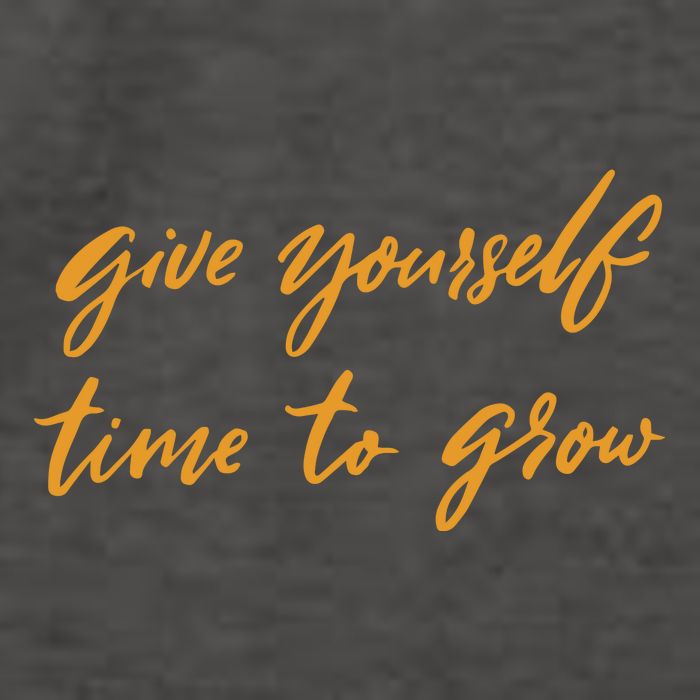 Give Yourself Time To Grow Quote Vector Backpack
