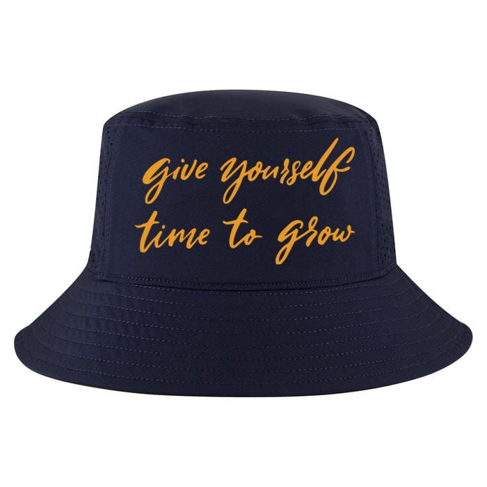 Give Yourself Time To Grow Quote Cool Comfort Performance Bucket Hat