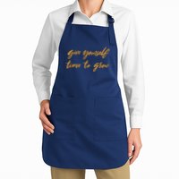 Give Yourself Time To Grow Quote Apron