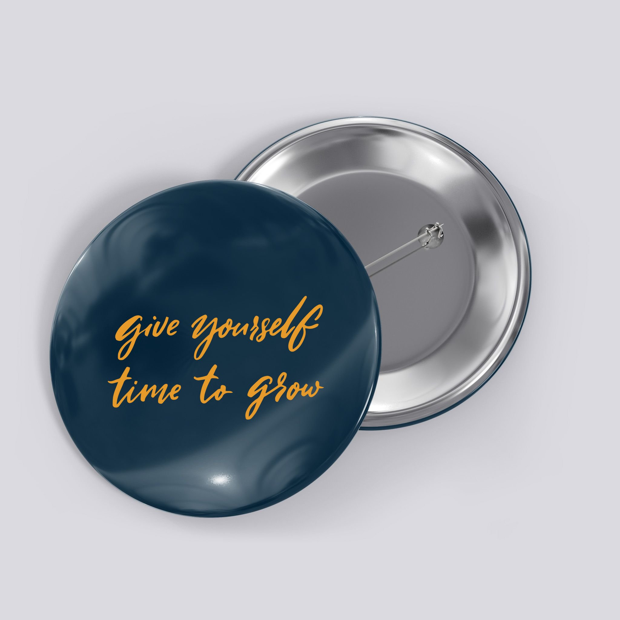 Give Yourself Time To Grow Quote Button