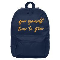Give Yourself Time To Grow Quote 16 in Basic Backpack
