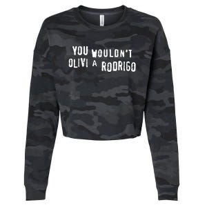 Good You Wouldnt Olivi A Rodrigo Cropped Pullover Crew