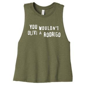 Good You Wouldnt Olivi A Rodrigo Women's Racerback Cropped Tank