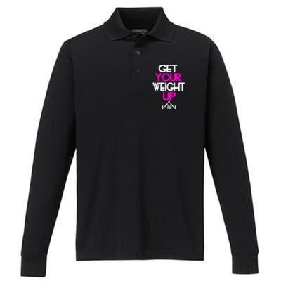 Get Your Weight Up Performance Long Sleeve Polo