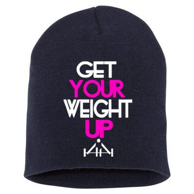 Get Your Weight Up Short Acrylic Beanie