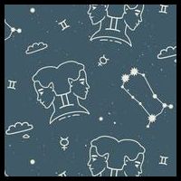 Gemini Zodiac Astrology Cooling Performance Crew T-Shirt