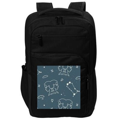 Gemini Zodiac Astrology Impact Tech Backpack