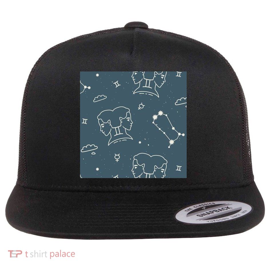 Gemini Zodiac Astrology Flatbill Hat