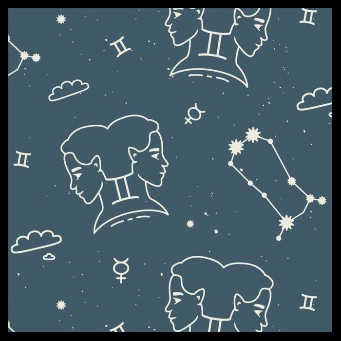 Gemini Zodiac Astrology Bag