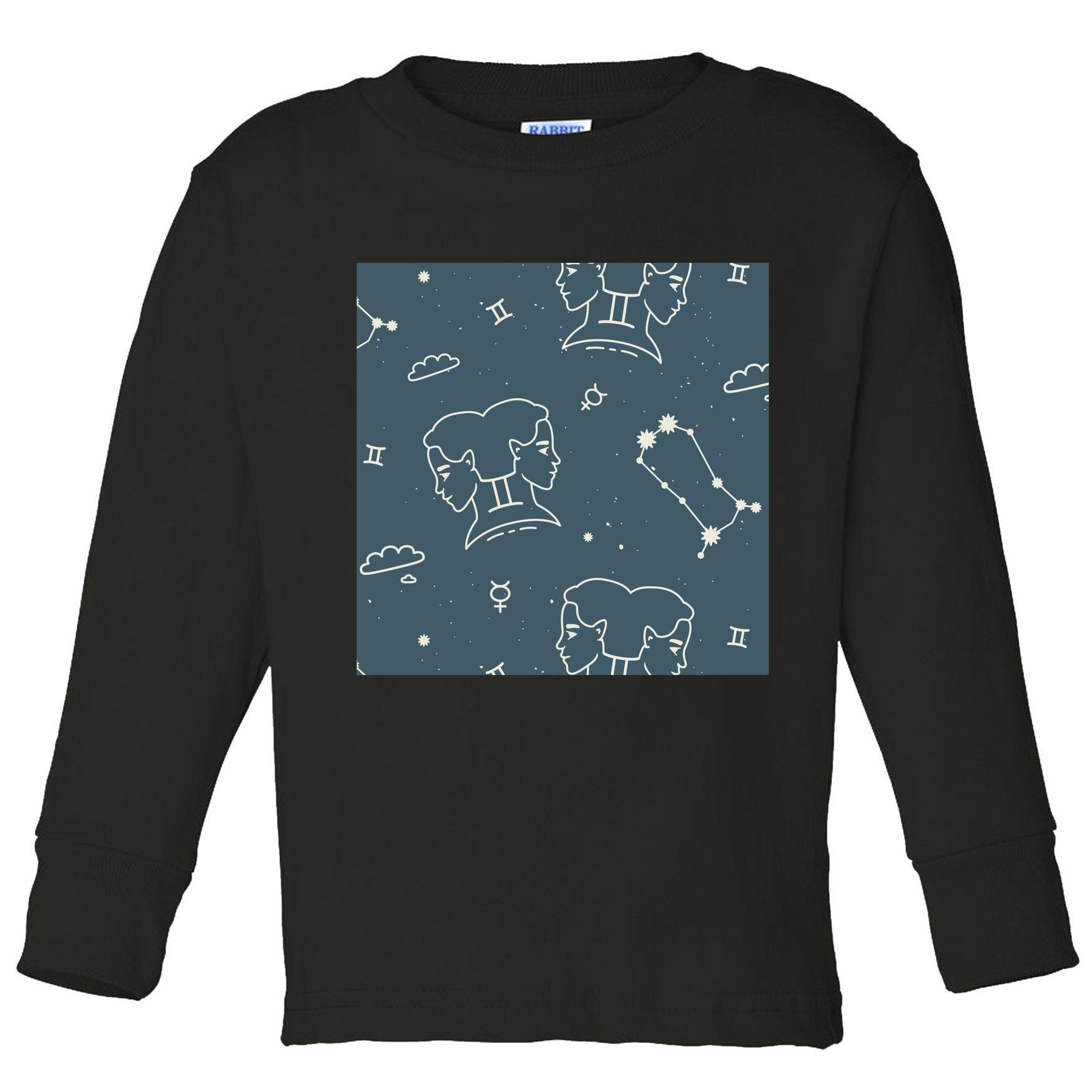 Gemini Zodiac Astrology Toddler Long Sleeve Shirt