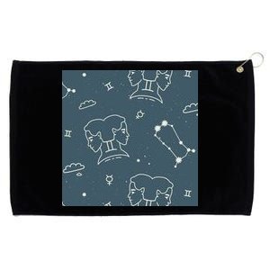 Gemini Zodiac Astrology Grommeted Golf Towel