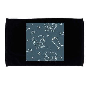 Gemini Zodiac Astrology Microfiber Hand Towel