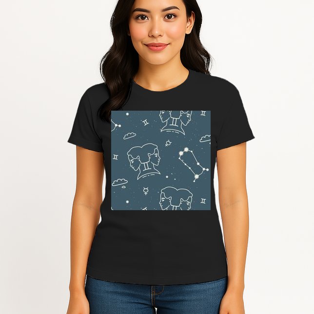 Gemini Zodiac Astrology Womens T-Shirt