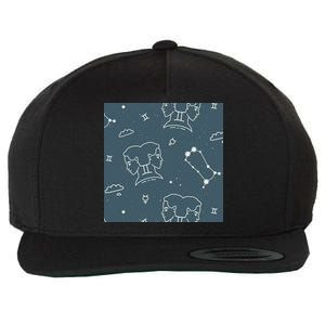 Gemini Zodiac Astrology Wool Snapback Cap