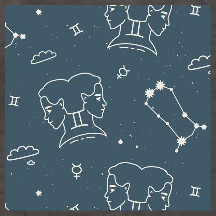 Gemini Zodiac Astrology Vector Backpack