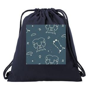 Gemini Zodiac Astrology Drawstring Bag