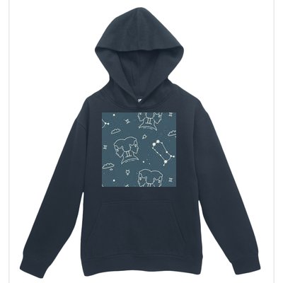 Gemini Zodiac Astrology Urban Pullover Hoodie