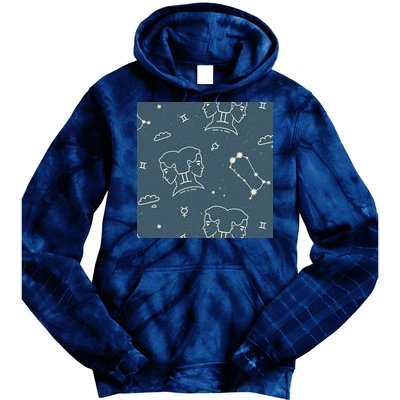 Gemini Zodiac Astrology Tie Dye Hoodie