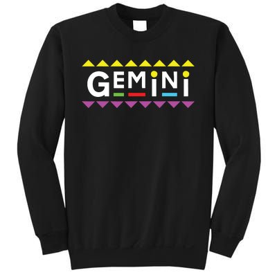 Gemini Zodiac Design 90s Style Sweatshirt