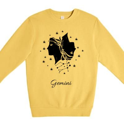 Gemini Zodiac Great Gift Premium Crewneck Sweatshirt