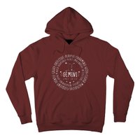 Gemini Zodiac Gemini Personality Star Sign Hoodie