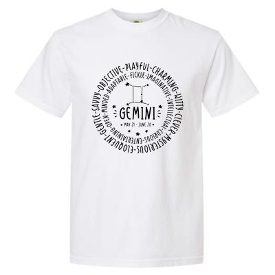 Gemini Zodiac Gemini Personality Star Sign Garment-Dyed Heavyweight T-Shirt