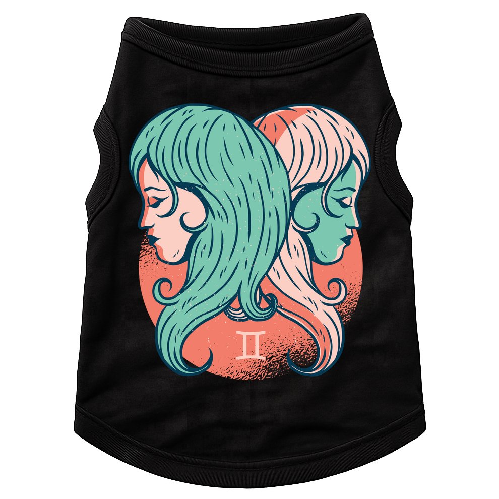 Gemini Zodiac Girl 1 Doggie Tank