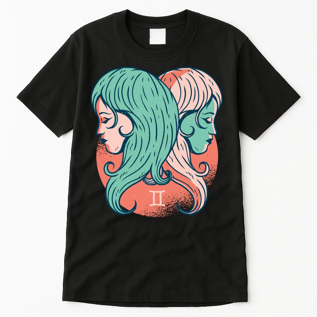 Gemini Zodiac Girl 1 Tall T-Shirt