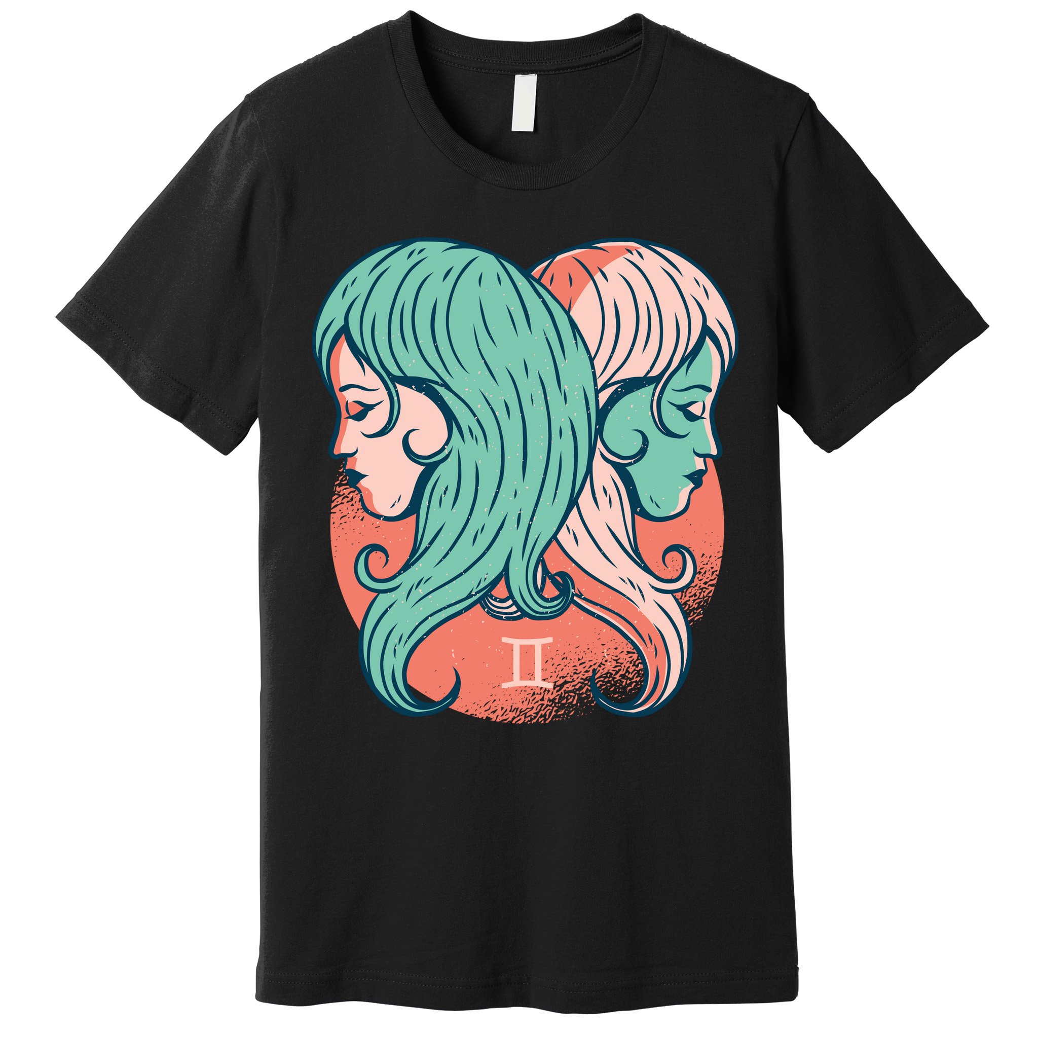 Gemini Zodiac Girl 1 Premium T-Shirt