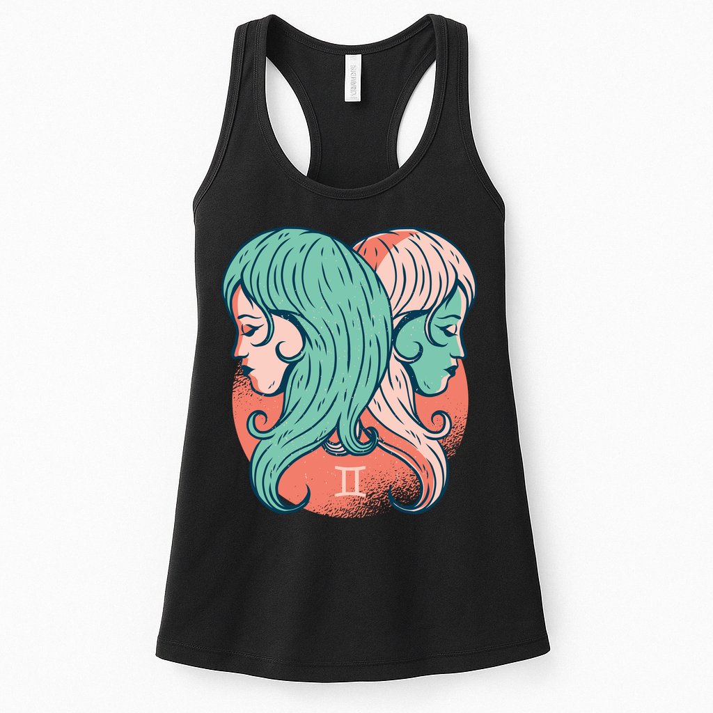 Gemini Zodiac Girl 1 Womens Tank Top