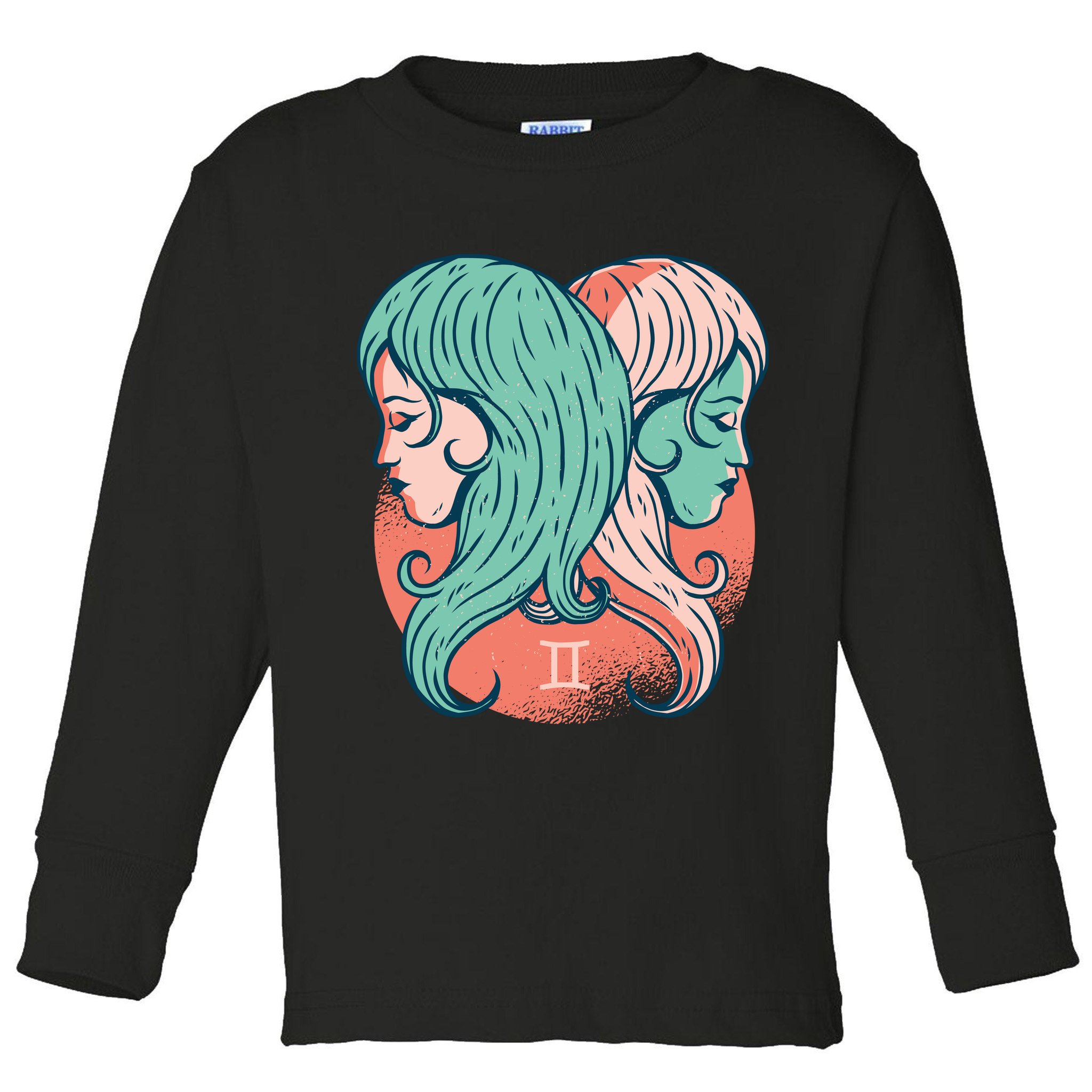 Gemini Zodiac Girl 1 Toddler Long Sleeve Shirt