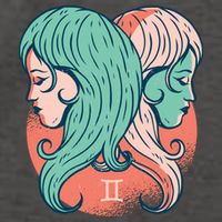 Gemini Zodiac Girl 1 Vector Backpack