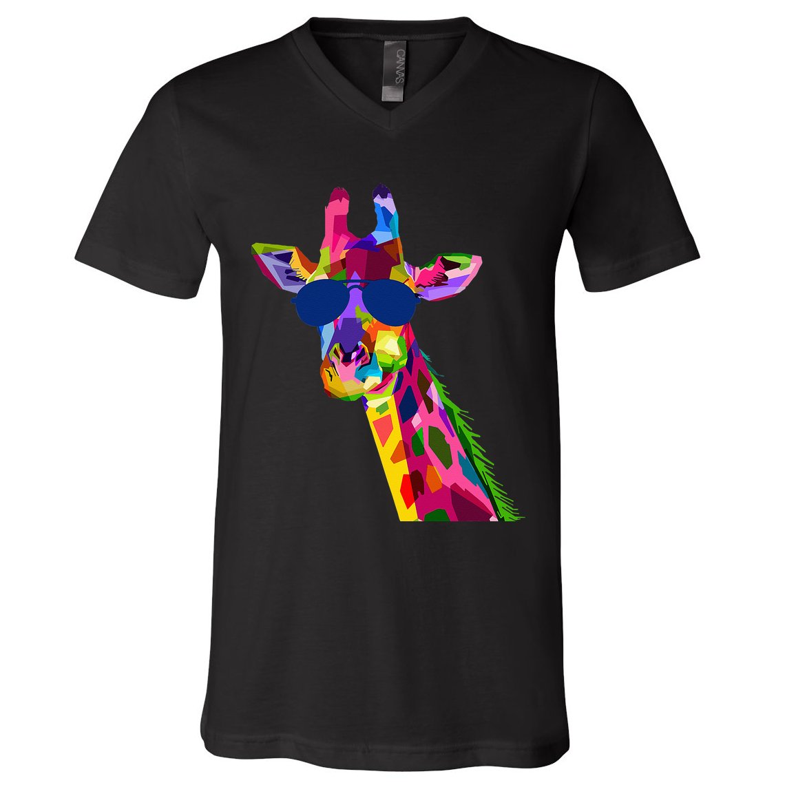 Giraffe Zoo Keeper Safari Animal Giraffe V-Neck T-Shirt