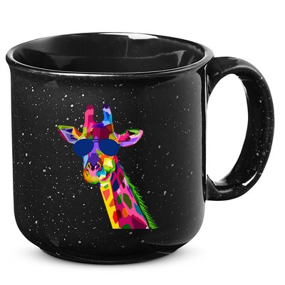 Giraffe Zoo Keeper Safari Animal Giraffe 15oz Campfire Ceramic Mug