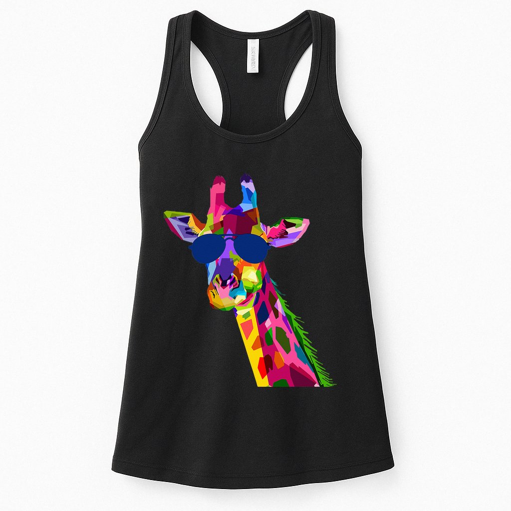 Giraffe Zoo Keeper Safari Animal Giraffe Womens Tank Top