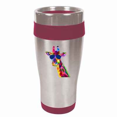 Giraffe Zoo Keeper Safari Animal Giraffe 16oz Travel Tumbler