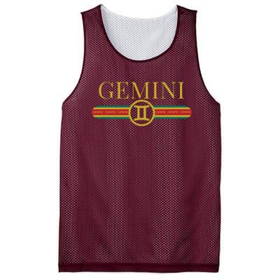 Gemini Zodiac Sign Astrology Horoscope Fashion Mesh Reversible Basketball Jersey Tank