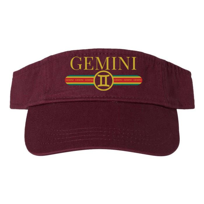 Gemini Zodiac Sign Astrology Horoscope Fashion Valucap Bio-Washed Visor