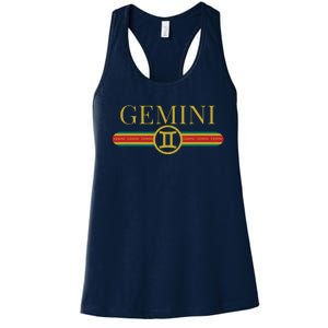 Gemini Zodiac Sign Astrology Horoscope Fashion Women's Racerback Tank