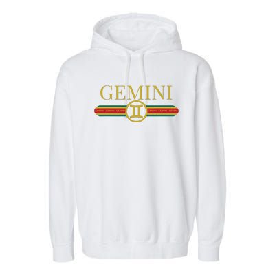 Gemini Zodiac Sign Astrology Horoscope Fashion Garment-Dyed Fleece Hoodie