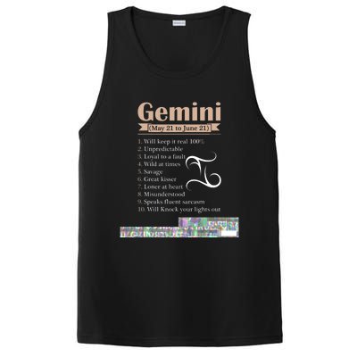 Gemini Zodiac Sign Astrology T May June Birthday PosiCharge Competitor Tank