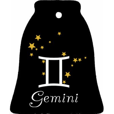 Gemini Zodiac Sign Constellation Stars Astrology Gemini Ceramic Bell Ornament