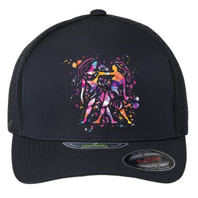 Gemini Zodiac Sign Astrology Flexfit Unipanel Trucker Cap